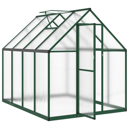 Gewächshaus mit Fundamentrahmen Silbern 169x58x195cm Aluminimum