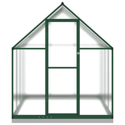 Gewächshaus mit Fundamentrahmen Silber 224x169x202cm Aluminimum