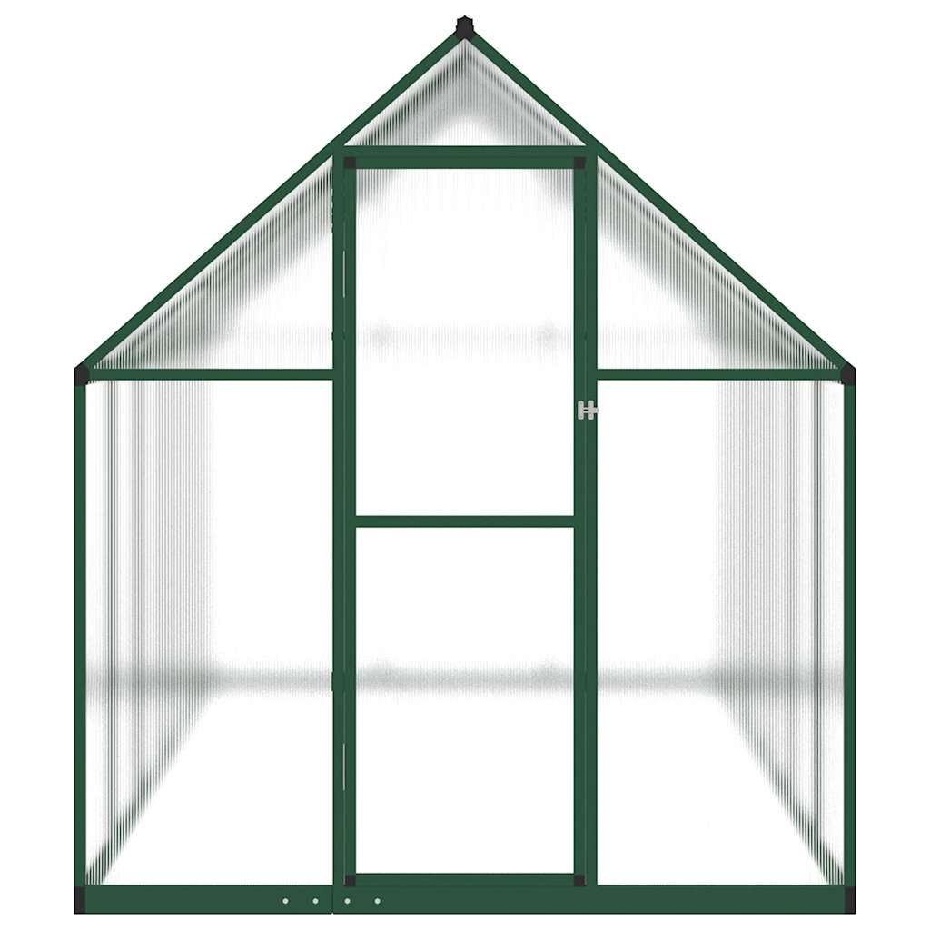 Gewächshaus mit Fundamentrahmen Silber 224x169x202cm Aluminimum