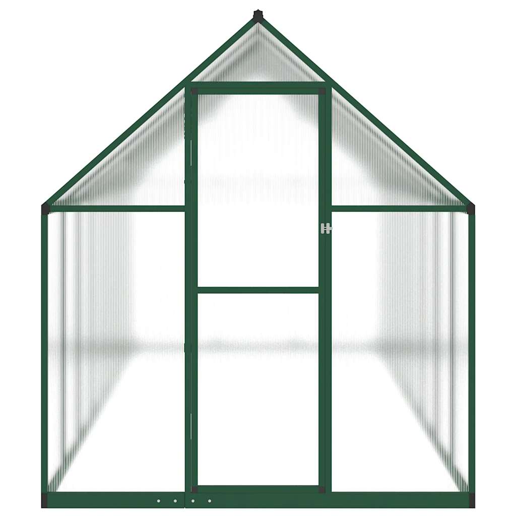 Gewächshaus mit Fundamentrahmen Silber 224x169x202cm Aluminimum