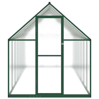 Gewächshaus mit Fundamentrahmen Silber 224x169x202cm Aluminimum