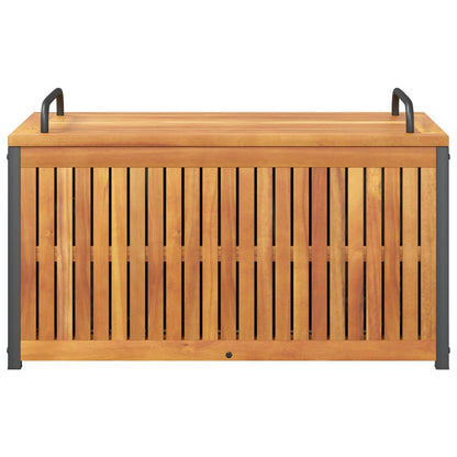 Gartenbox Massivholz Akazie Und Stahl