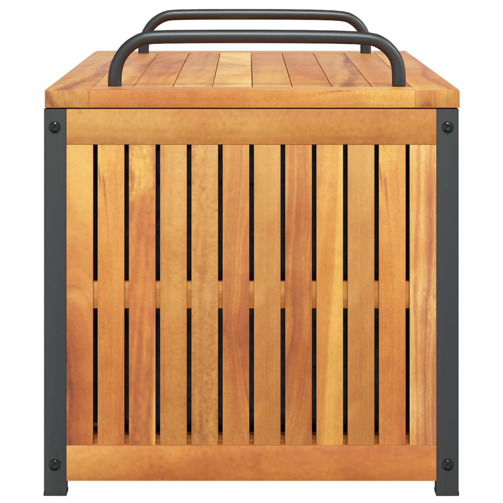 Gartenbox Massivholz Akazie Und Stahl