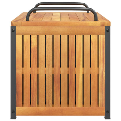 Gartenbox Massivholz Akazie Und Stahl