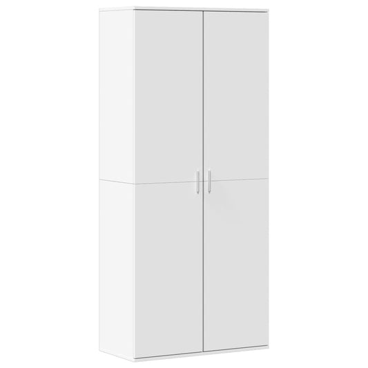 Schuhschrank Weiß 80×39×178 cm Holzwerkstoff