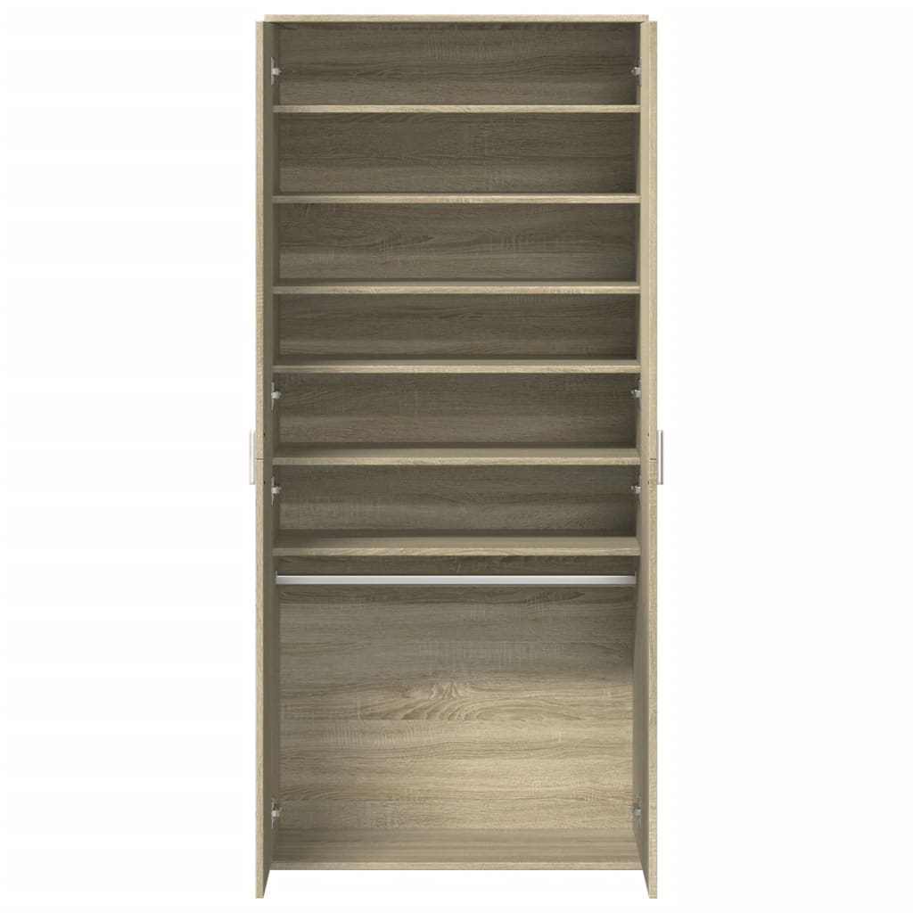 Schuhschrank Weiß 80×39×178 cm Holzwerkstoff
