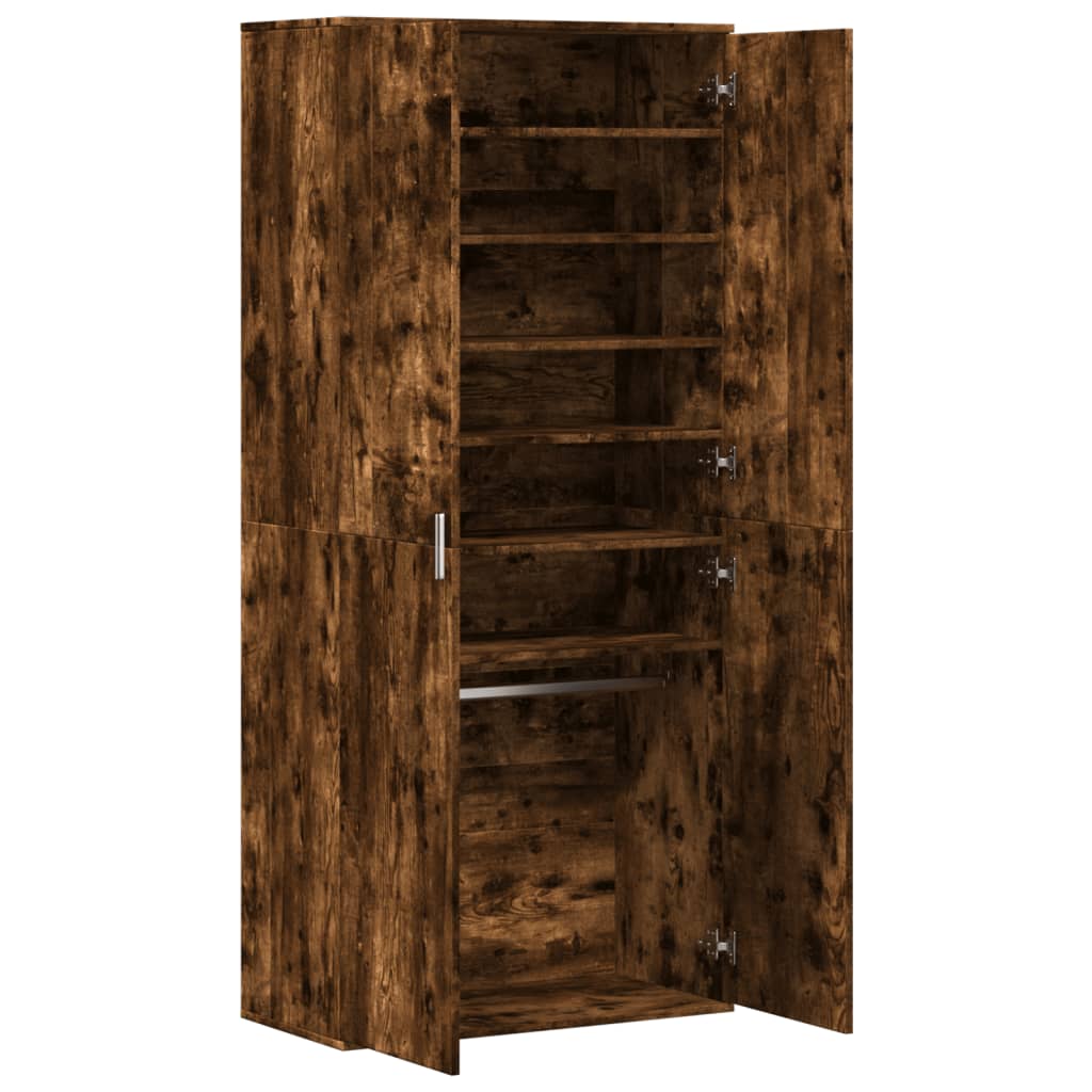 Schuhschrank Weiß 80×39×178 cm Holzwerkstoff