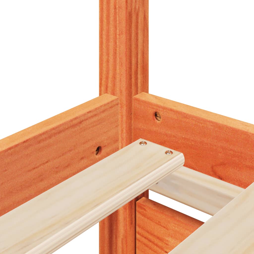 Massivholz Doppelbett mit Schubladen inkl. Matratze 180x200 cm