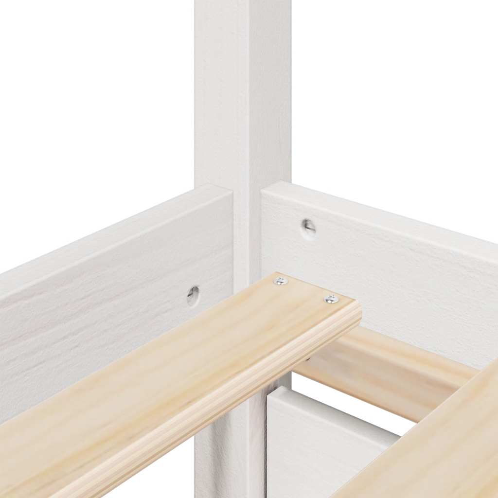 Massivholz Doppelbett mit Schubladen inkl. Matratze 140x200 cm