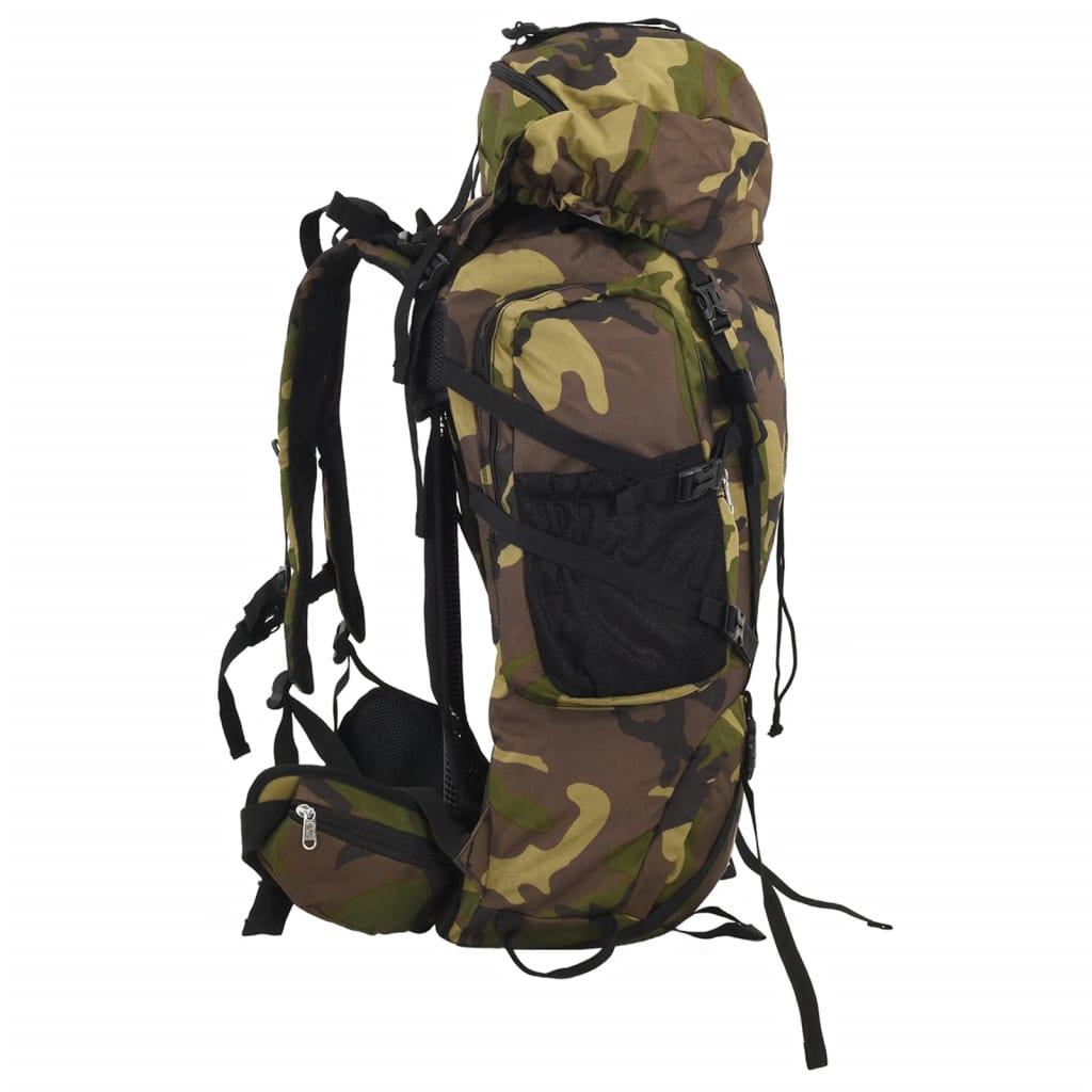 Wanderrucksack Kamelbraun Tarnfarben 60 L Oxford-Gewebe