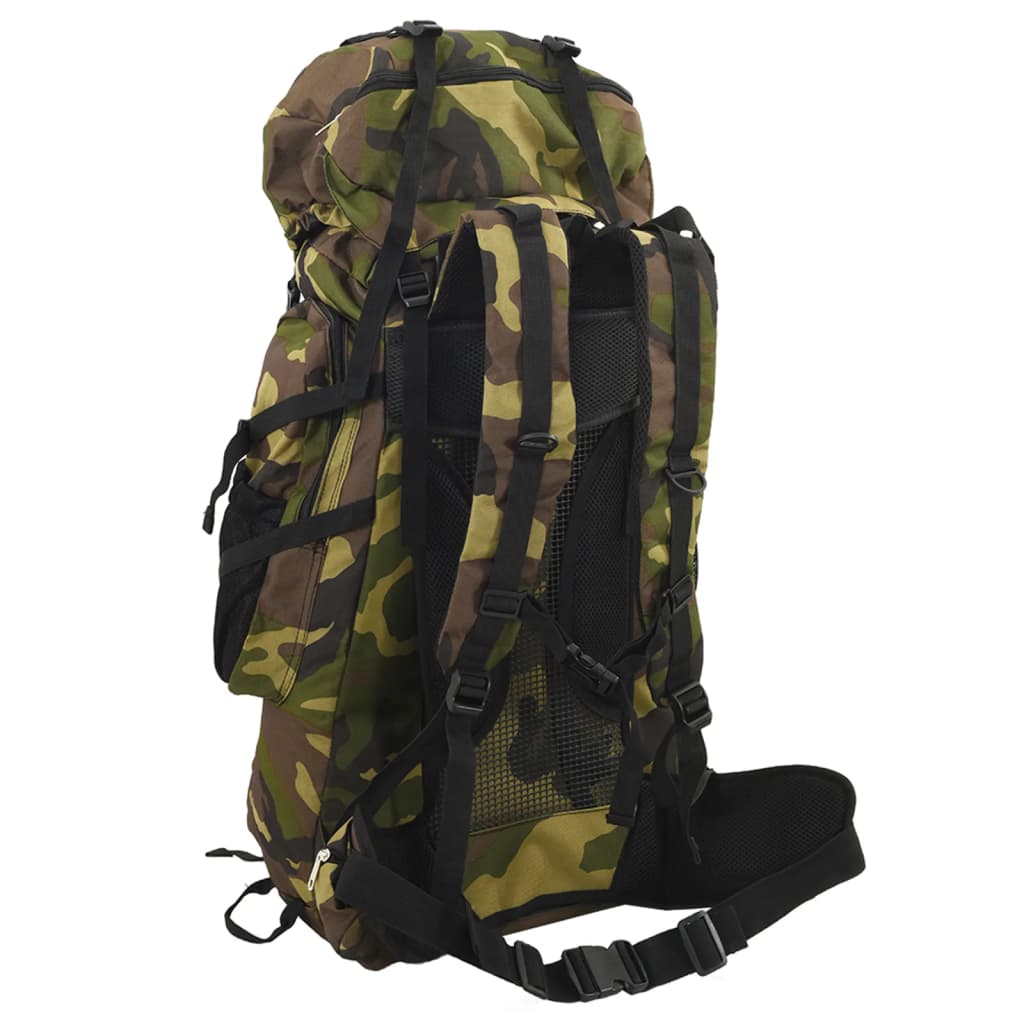 Wanderrucksack Kamelbraun Tarnfarben 60 L Oxford-Gewebe