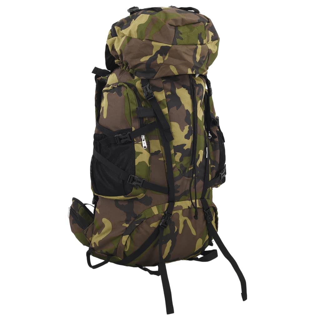 Wanderrucksack Khaki 80 L Oxford-Gewebe