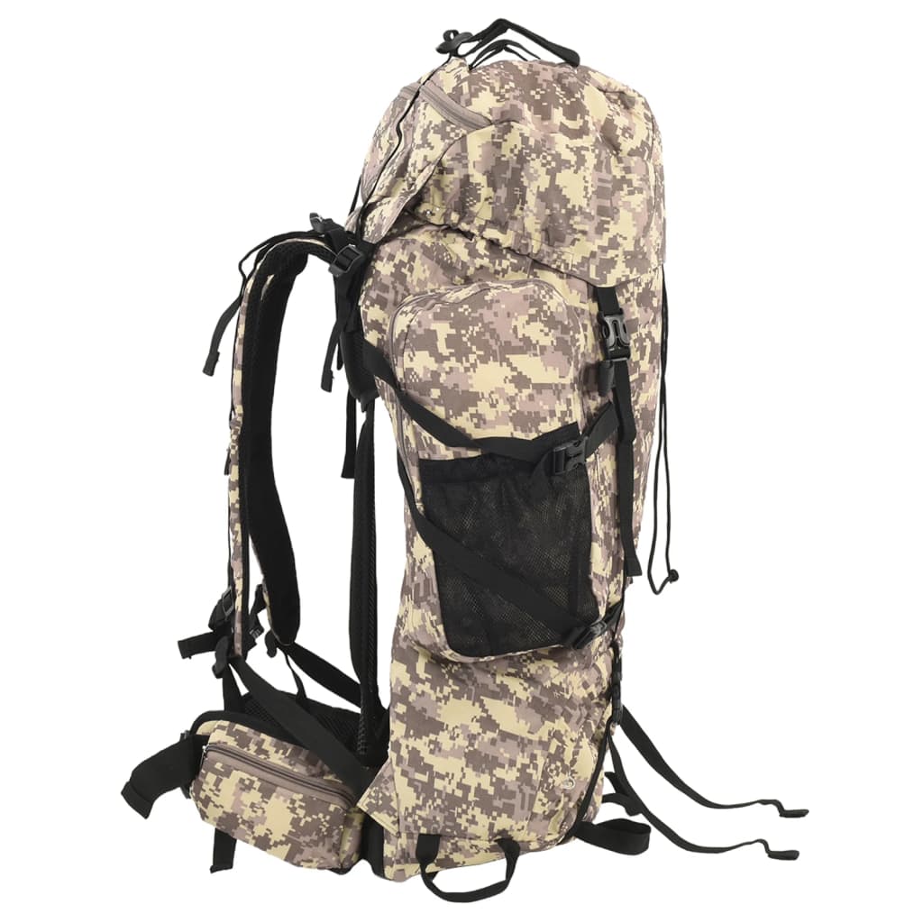 Wanderrucksack Khaki 80 L Oxford-Gewebe