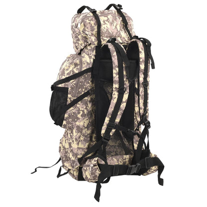 Wanderrucksack Khaki 80 L Oxford-Gewebe