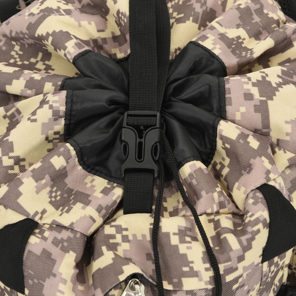 Wanderrucksack Khaki 80 L Oxford-Gewebe