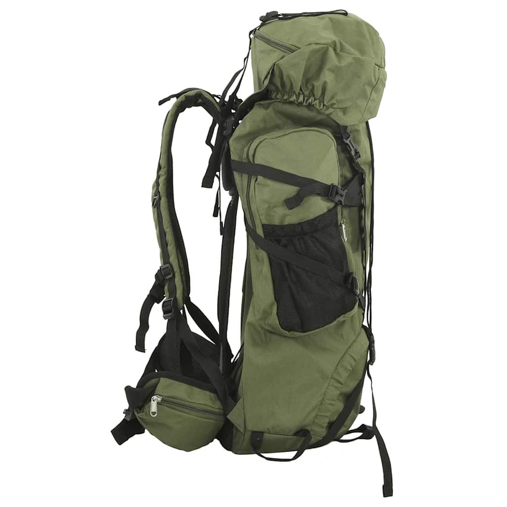 Wanderrucksack Khaki 80 L Oxford-Gewebe
