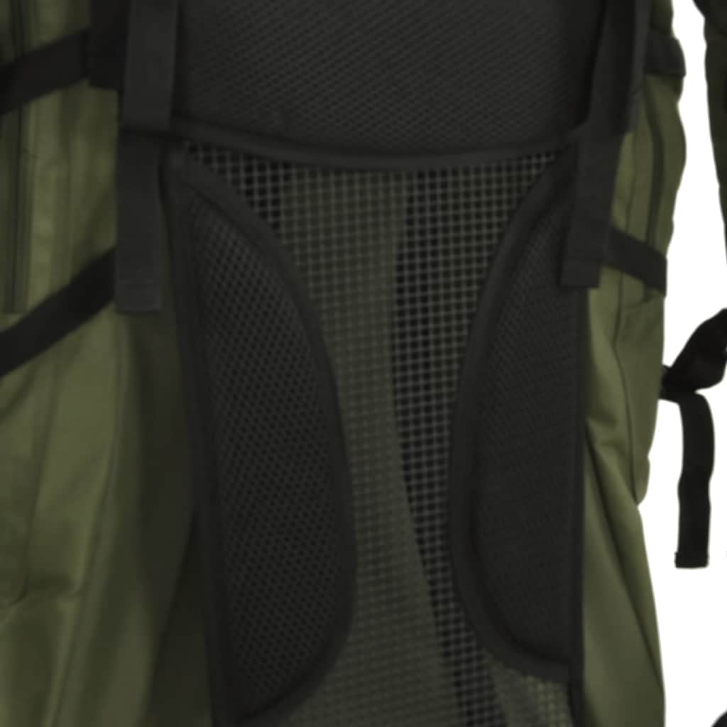 Wanderrucksack Khaki 80 L Oxford-Gewebe