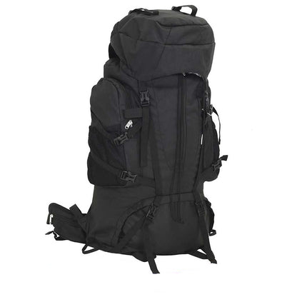 Wanderrucksack Schwarz 100 L Oxford-Gewebe