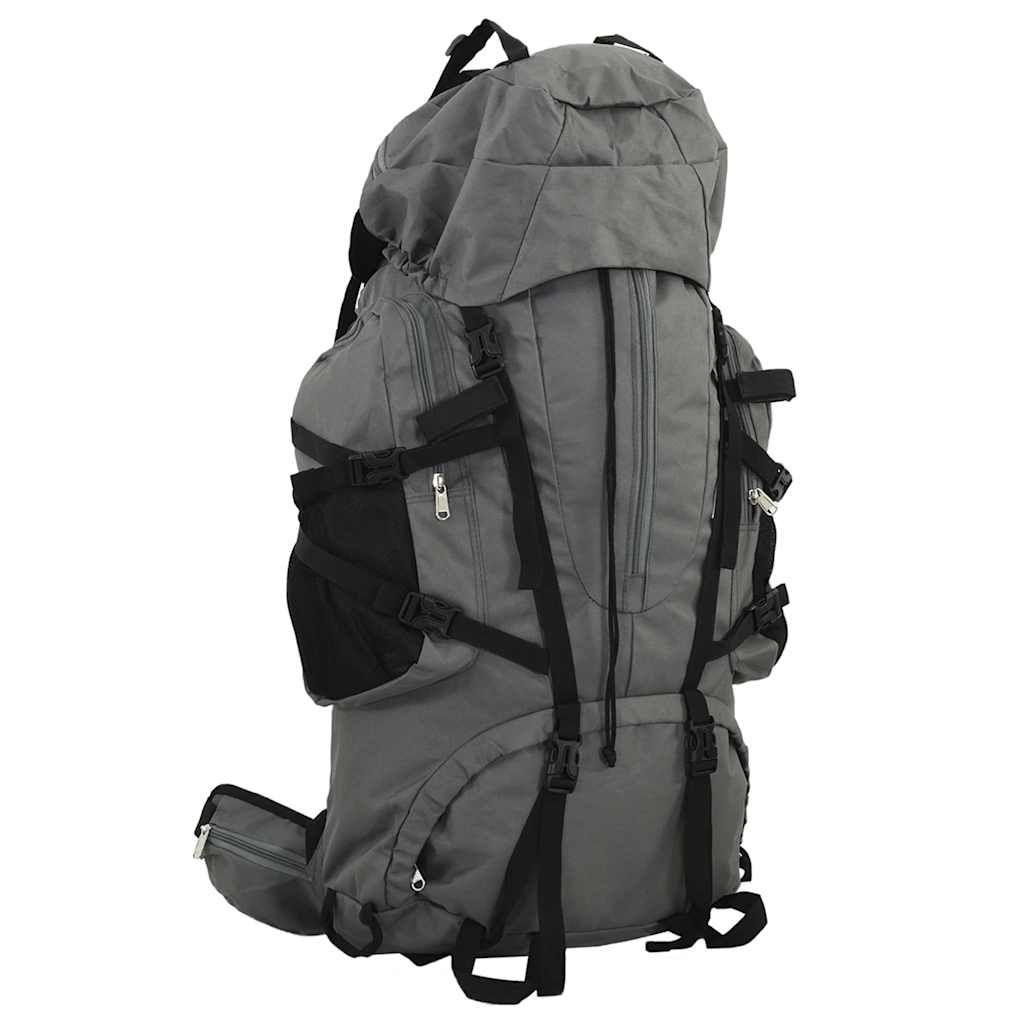 Wanderrucksack Schwarz 100 L Oxford-Gewebe