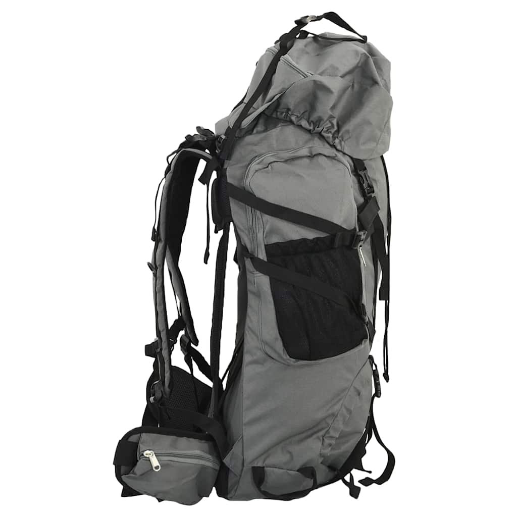 Wanderrucksack Schwarz 100 L Oxford-Gewebe