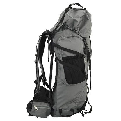 Wanderrucksack Schwarz 100 L Oxford-Gewebe