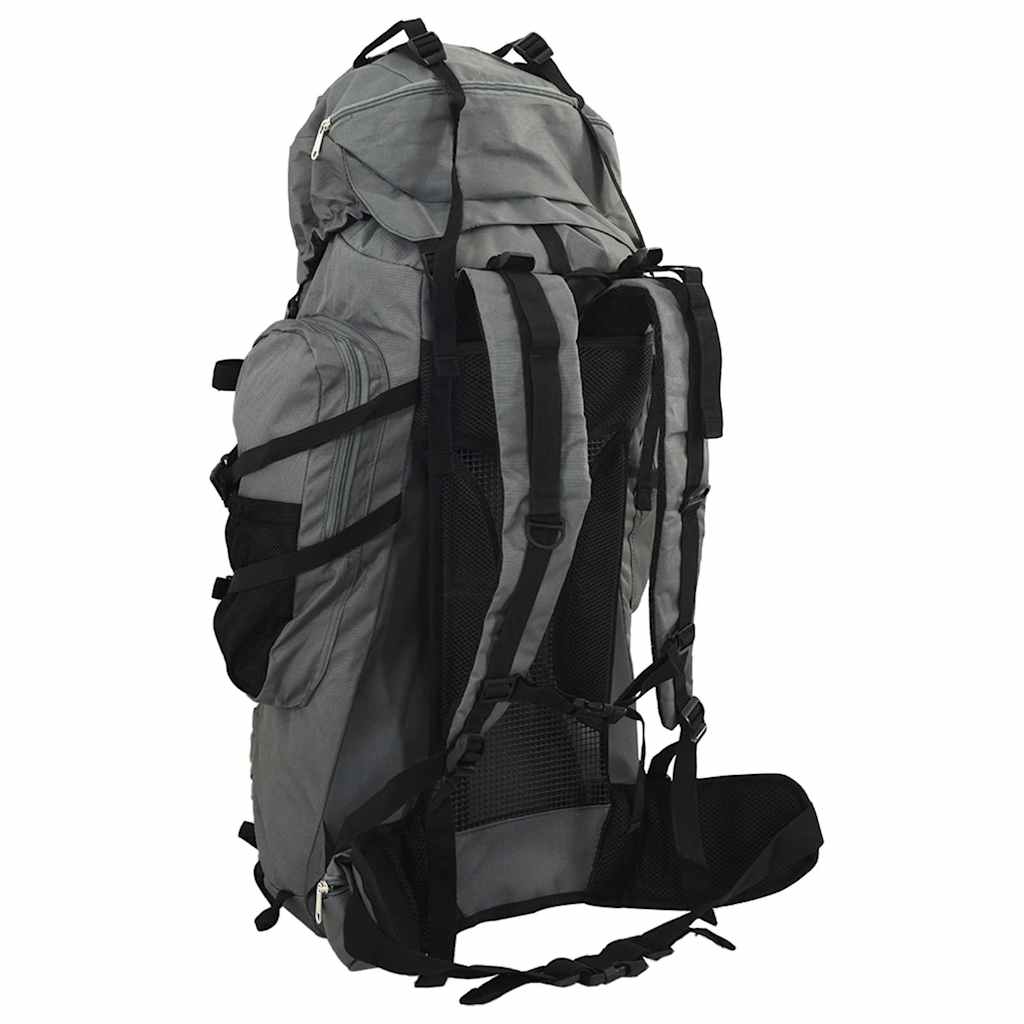 Wanderrucksack Schwarz 100 L Oxford-Gewebe
