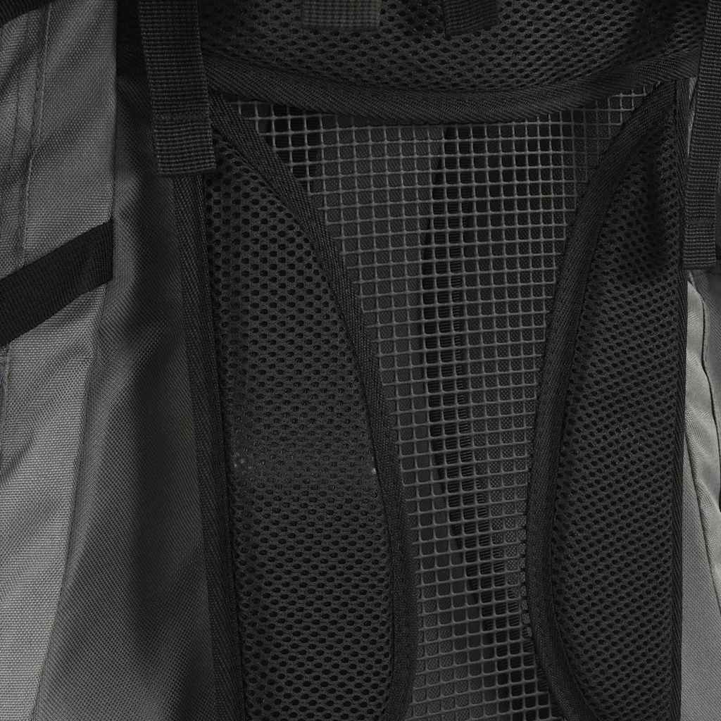 Wanderrucksack Schwarz 100 L Oxford-Gewebe
