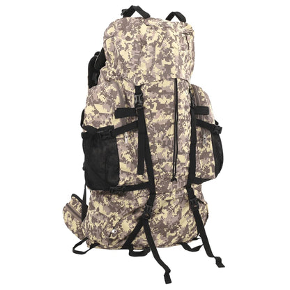 Wanderrucksack Schwarz 100 L Oxford-Gewebe
