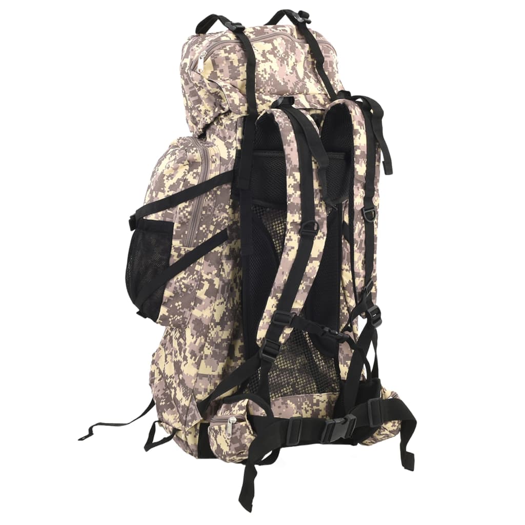 Wanderrucksack Schwarz 100 L Oxford-Gewebe