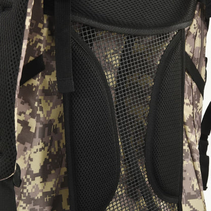 Wanderrucksack Schwarz 100 L Oxford-Gewebe