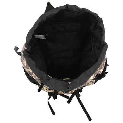 Wanderrucksack Schwarz 100 L Oxford-Gewebe