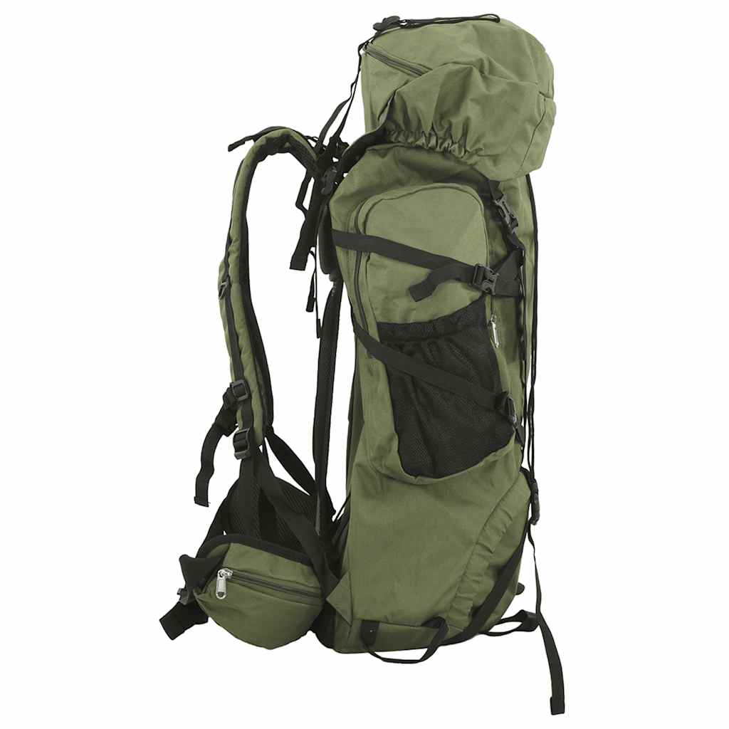 Wanderrucksack Schwarz 100 L Oxford-Gewebe