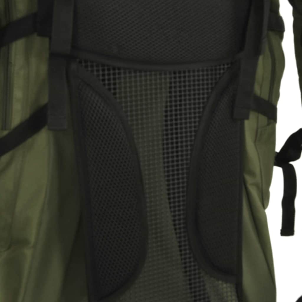 Wanderrucksack Schwarz 100 L Oxford-Gewebe