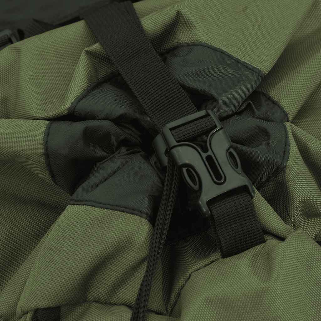 Wanderrucksack Schwarz 100 L Oxford-Gewebe