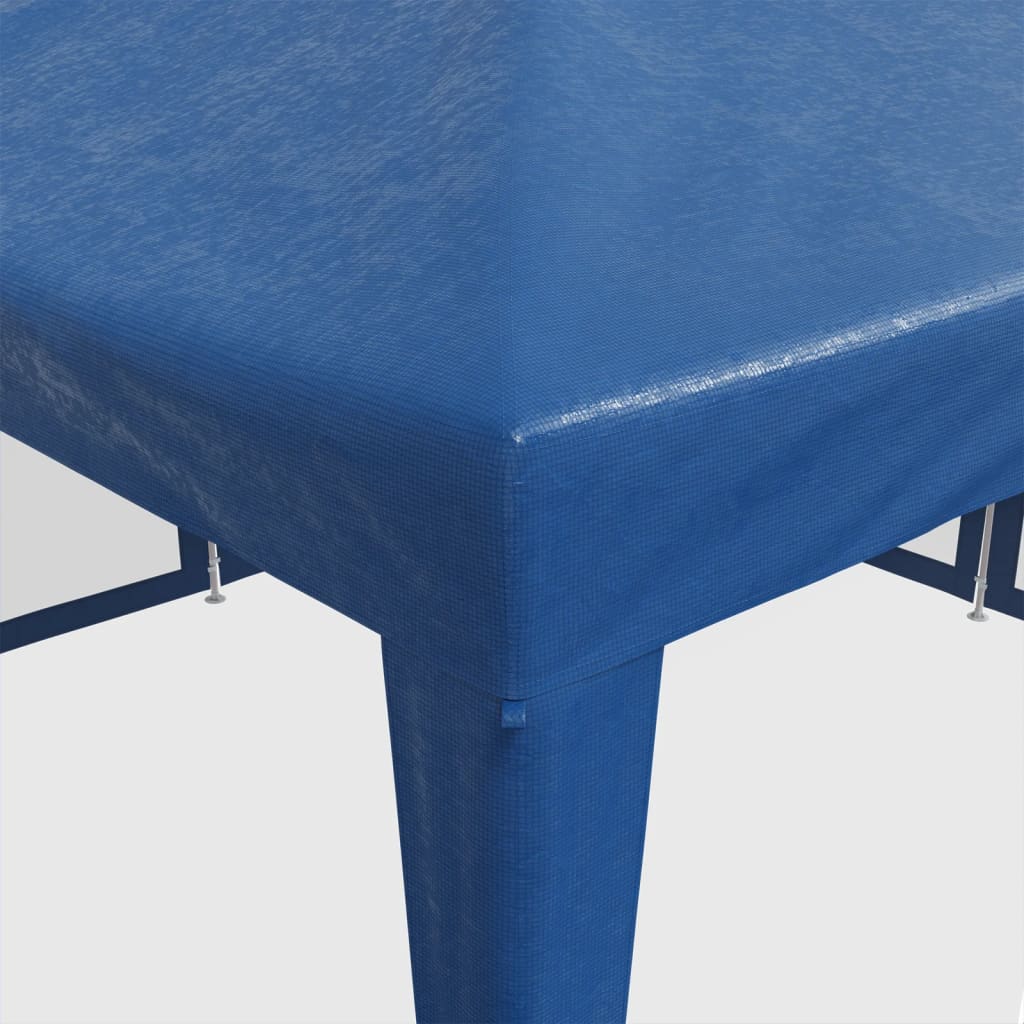 Partyzelt mit 8 Mesh-Seitenteilen Weiß 4x4 m HDPE