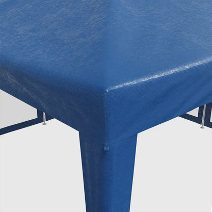 Partyzelt mit 8 Mesh-Seitenteilen Weiß 4x4 m HDPE