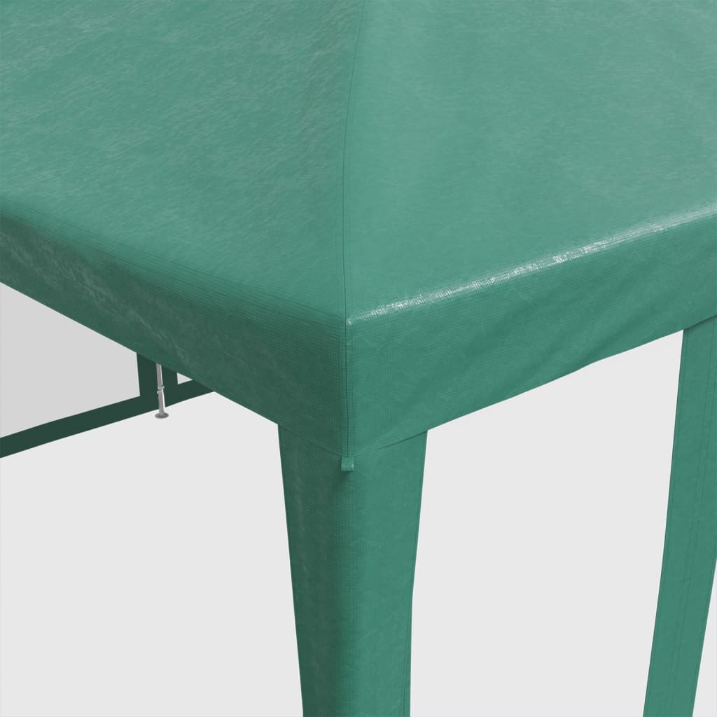 Partyzelt mit 10 Mesh-Seitenteilen Weiß 6x4 m HDPE