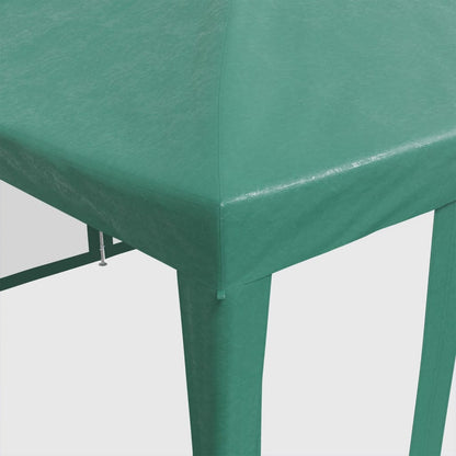 Partyzelt mit 10 Mesh-Seitenteilen Weiß 6x4 m HDPE
