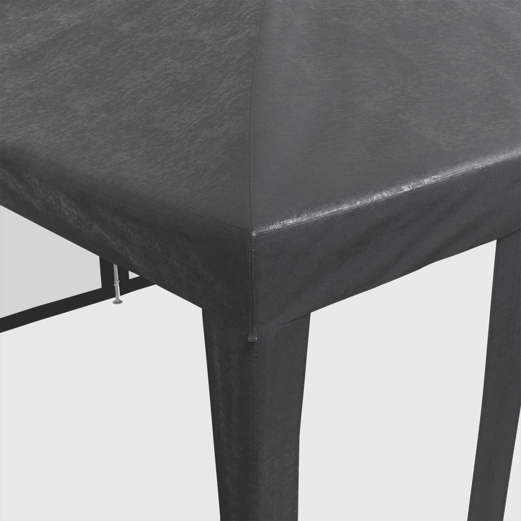 Partyzelt mit 10 Mesh-Seitenteilen Weiß 6x4 m HDPE