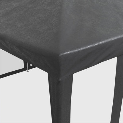 Partyzelt mit 10 Mesh-Seitenteilen Weiß 6x4 m HDPE