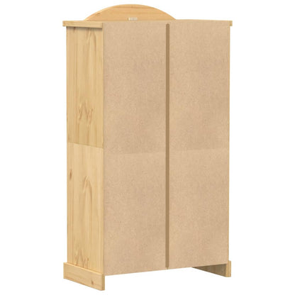 Kleiderschrank Corona Weiß 102x52x186 cm Massivholz Kiefer