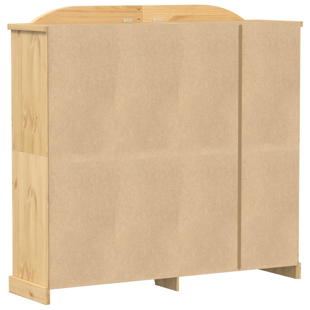 Kleiderschrank Corona Weiß 194x52x186 cm Massivholz Kiefer