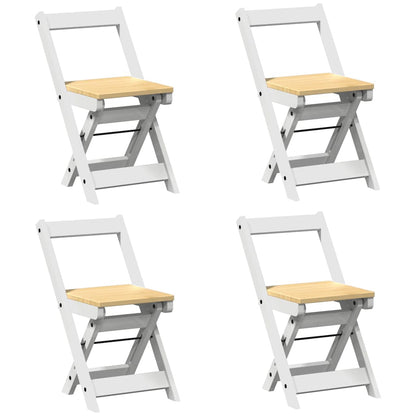 5-tlg. Butterfly-Esstisch-Set Corona Grau Kiefernholz