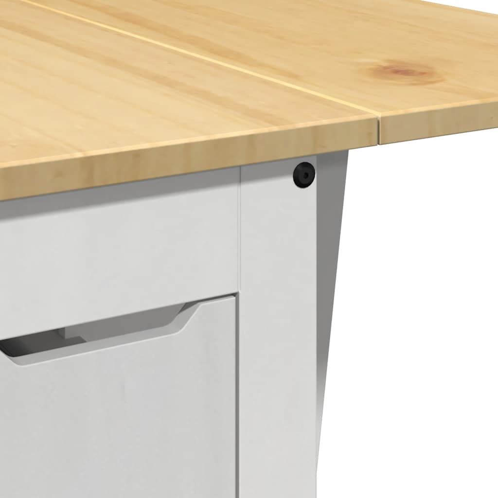 5-tlg. Butterfly-Esstisch-Set Corona Grau Kiefernholz