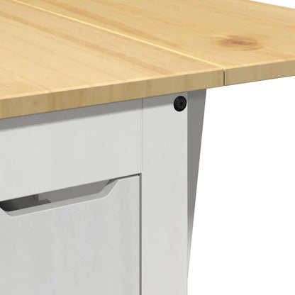 5-tlg. Butterfly-Esstisch-Set Corona Grau Kiefernholz