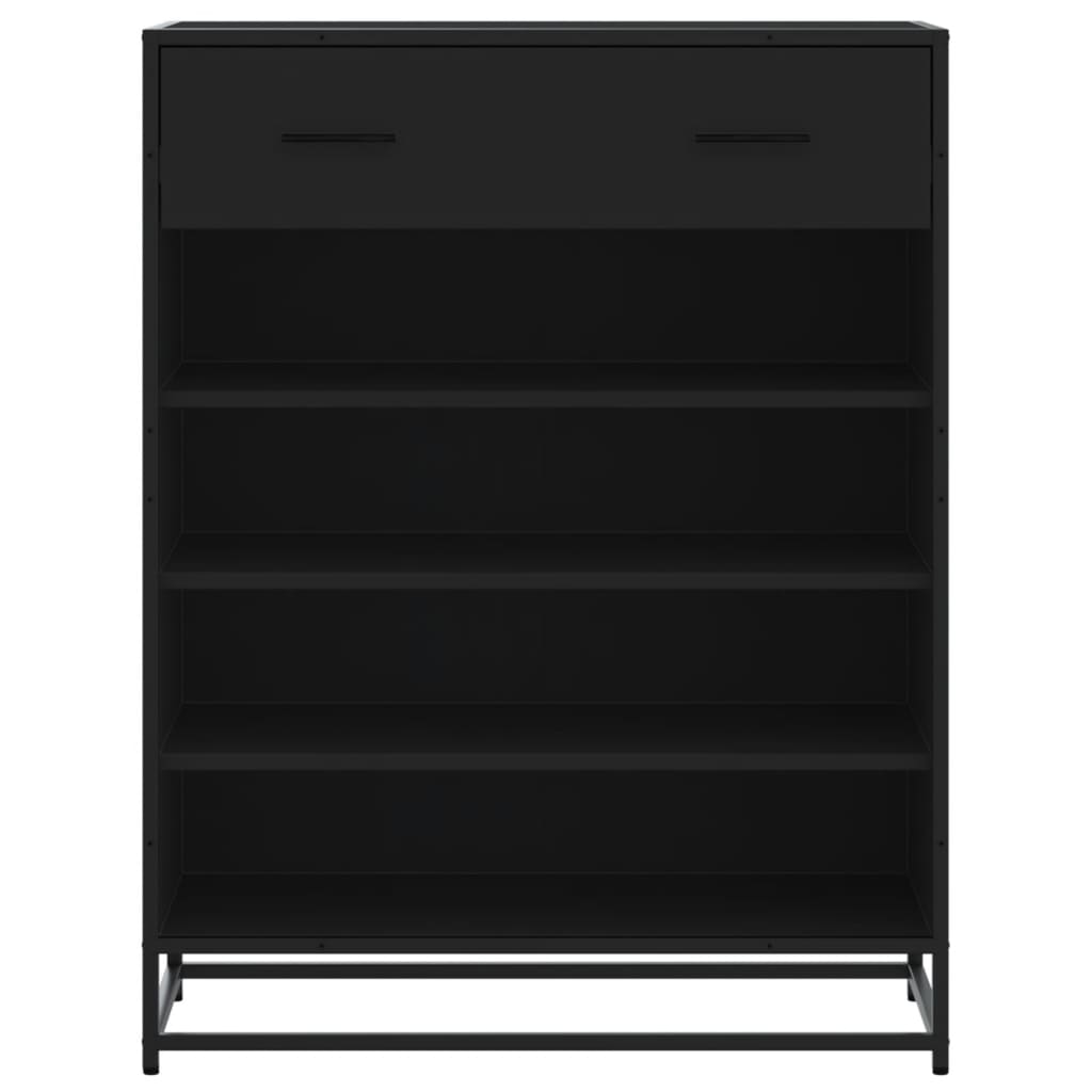 Schuhschrank Eichen-Optik 75x38x97,5 cm Holzwerkstoff Metall