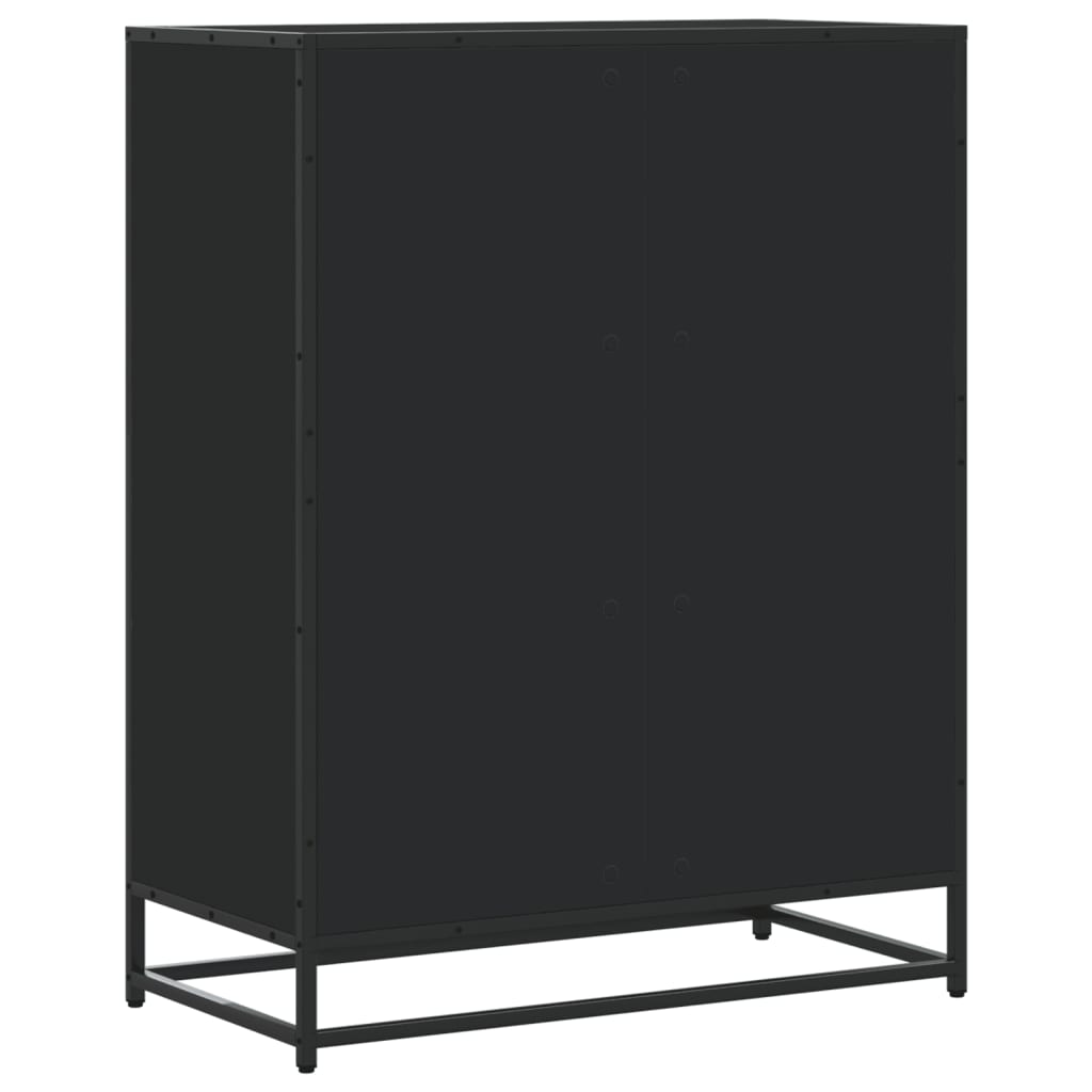 Schuhschrank Eichen-Optik 75x38x97,5 cm Holzwerkstoff Metall