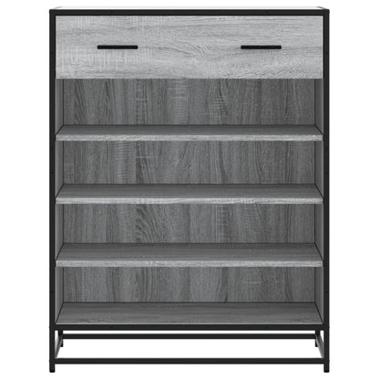 Schuhschrank Eichen-Optik 75x38x97,5 cm Holzwerkstoff Metall