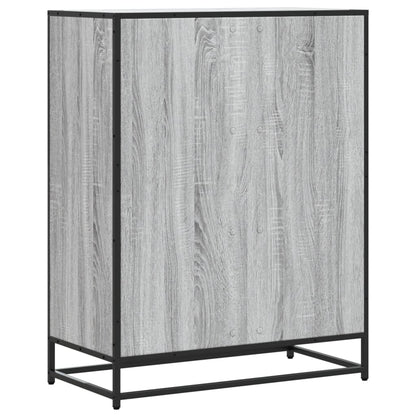 Schuhschrank Eichen-Optik 75x38x97,5 cm Holzwerkstoff Metall