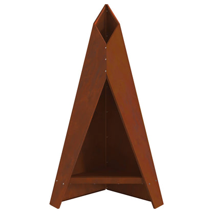 Feuerstelle Schwarz 58 x 40 x 100 cm Stahl